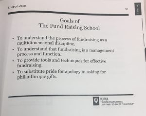 The Fund Raising School's aims in 2017