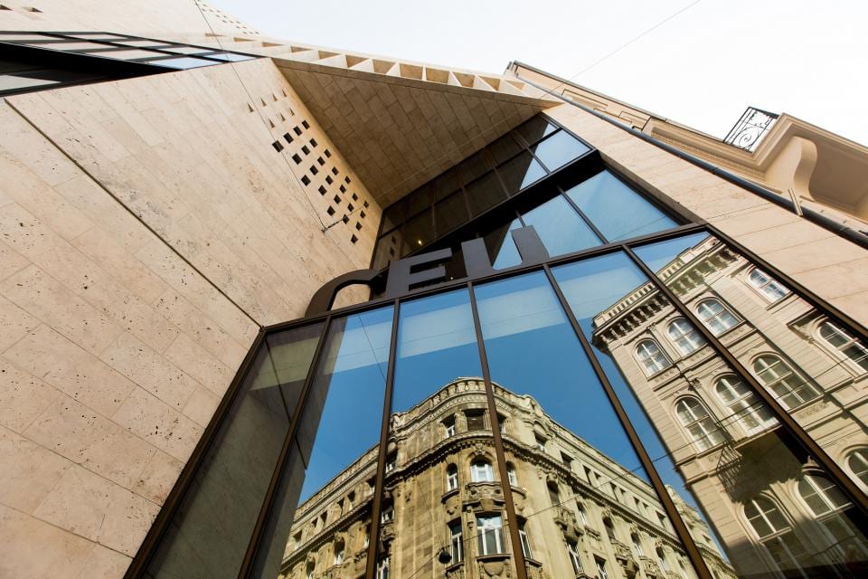 The facade of Central European University