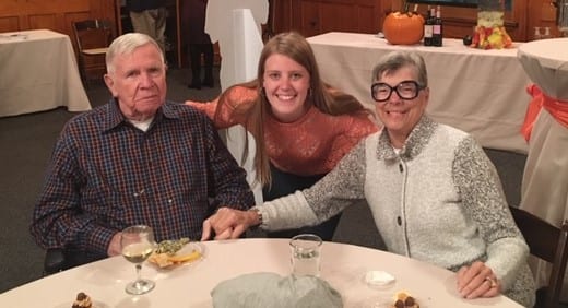 The author and her grandparents