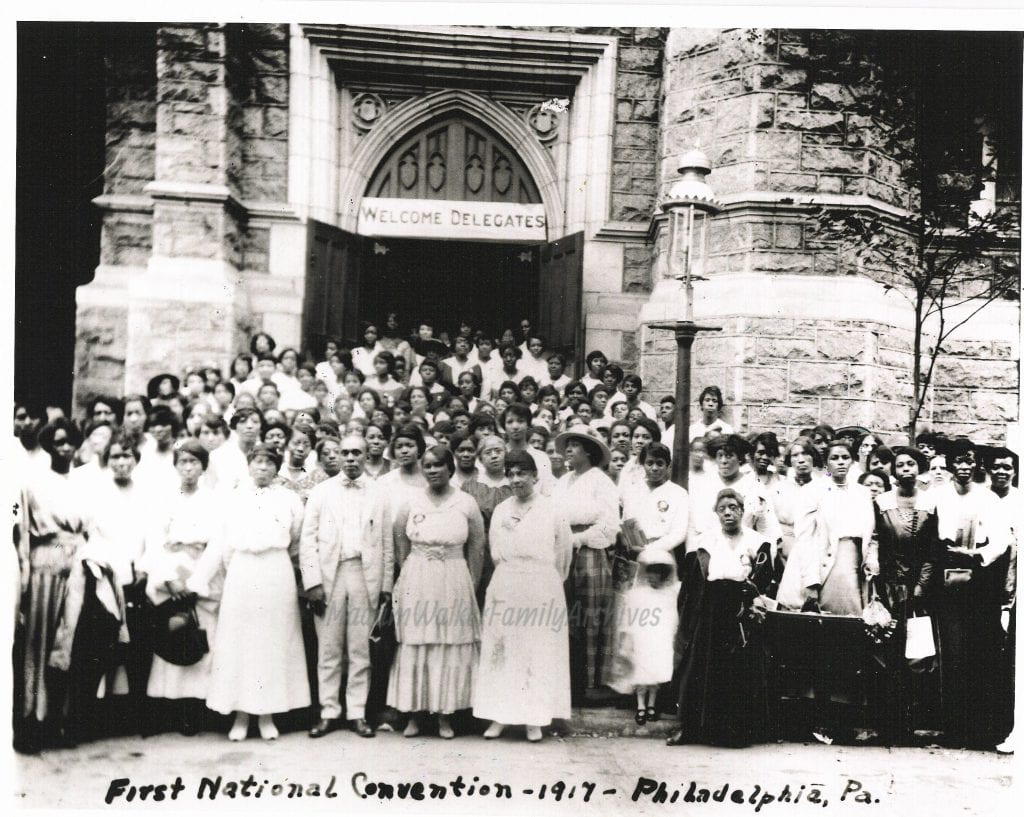 Madam Walker’s first National Convention, 1917 in Philadelphia. Photo courtesy of Madam Walker Family Archives/A’Lelia Bundles