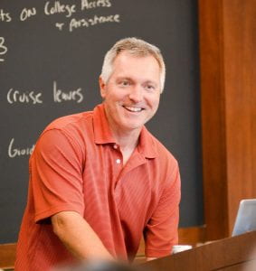 John List is pictured in a classroom setting. 